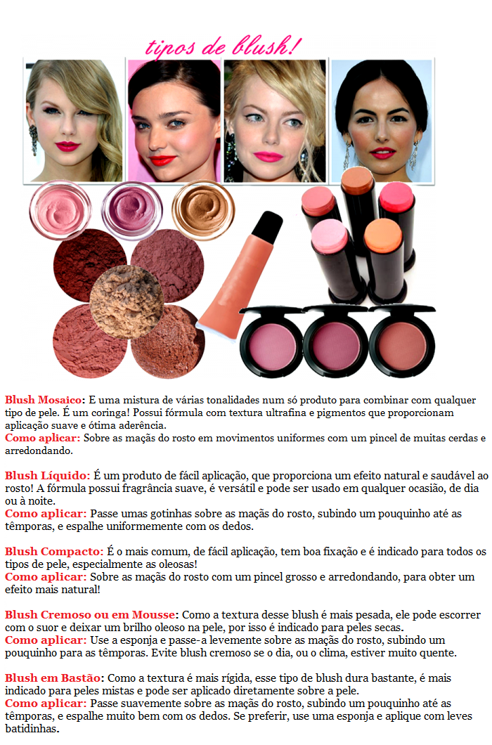 O tom de Blush com seu tom de Pele 5