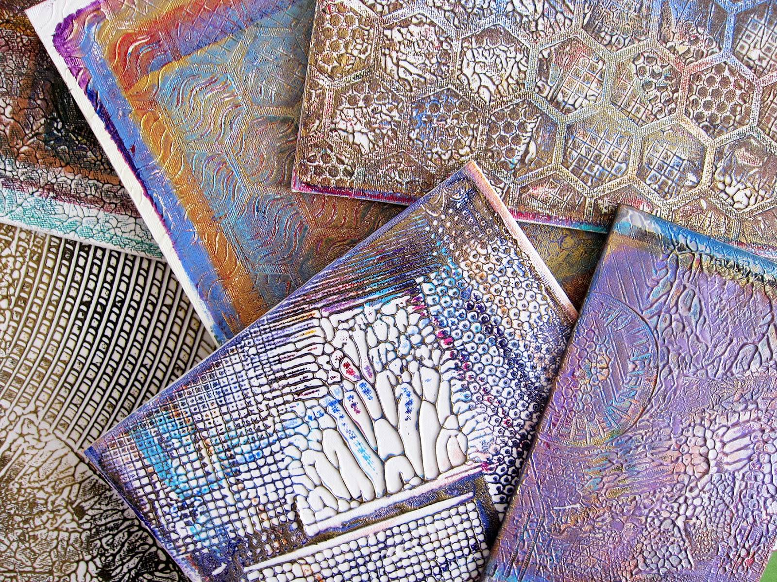 Printing with Gelli Arts® Gelli Monoprinting with Molding Paste
