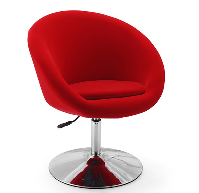 Maggie's Room RetroRed Swivel Leisure Chair