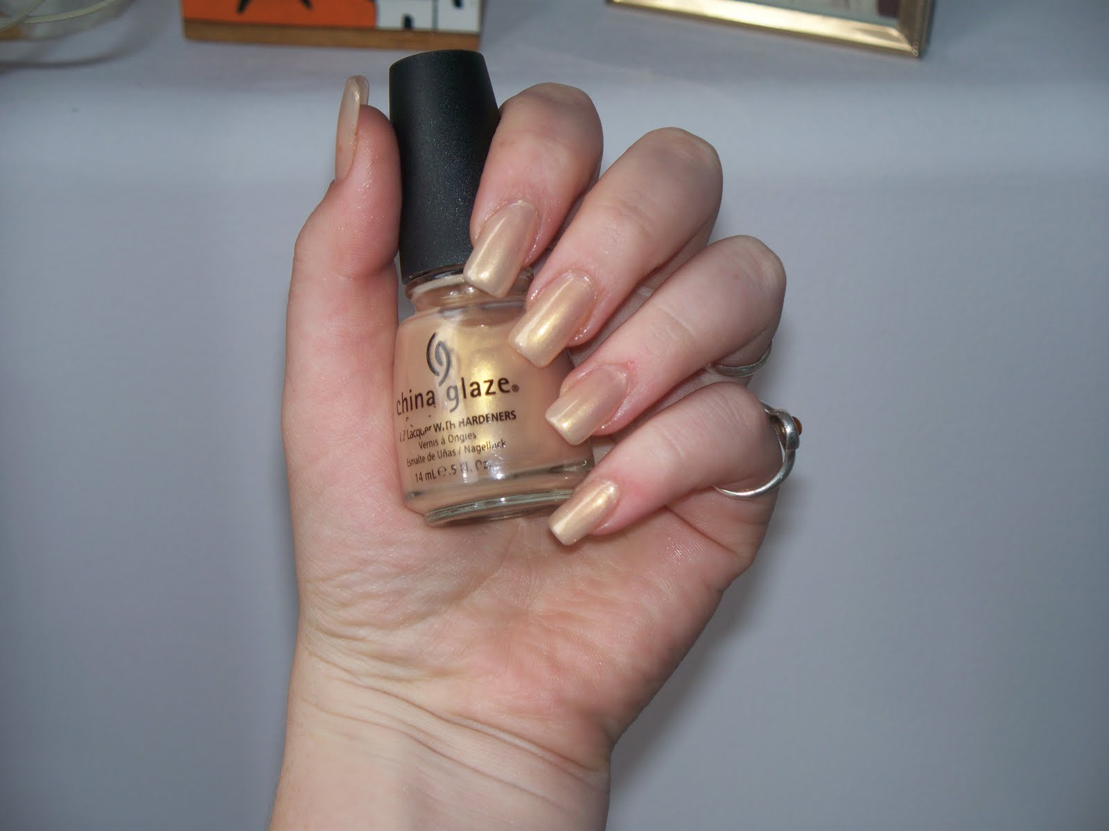 Scarabs Creation China Glaze Heaven and Golden Meringue