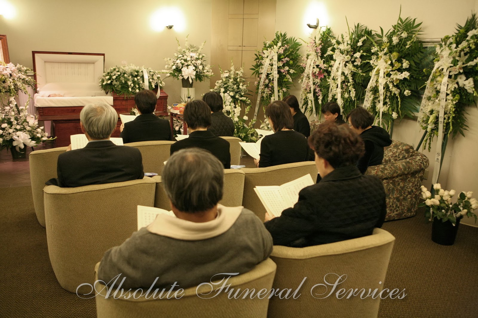Absolute Funeral Services: Paul's Funeral - Viewing - SkyRose Chapel, Rose Hills ...