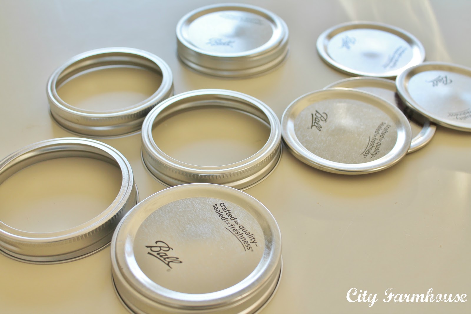 City Farmhouse Mason Jar Chalkboard Lid OrnamentsRecycled Christmas