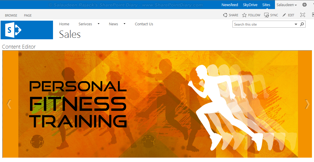 jQuery Rotating Banner (Carousel/Image Slider) for SharePoint