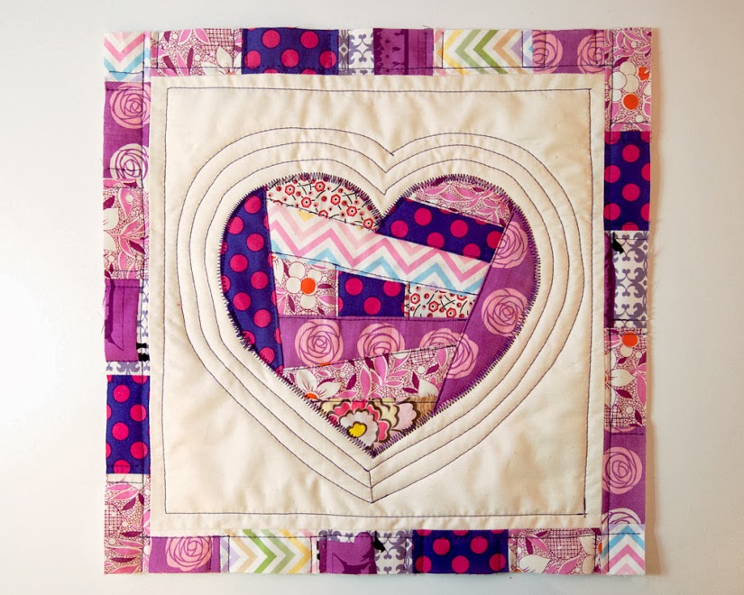 Quilt Inspiration Free pattern day Hearts and Valentines