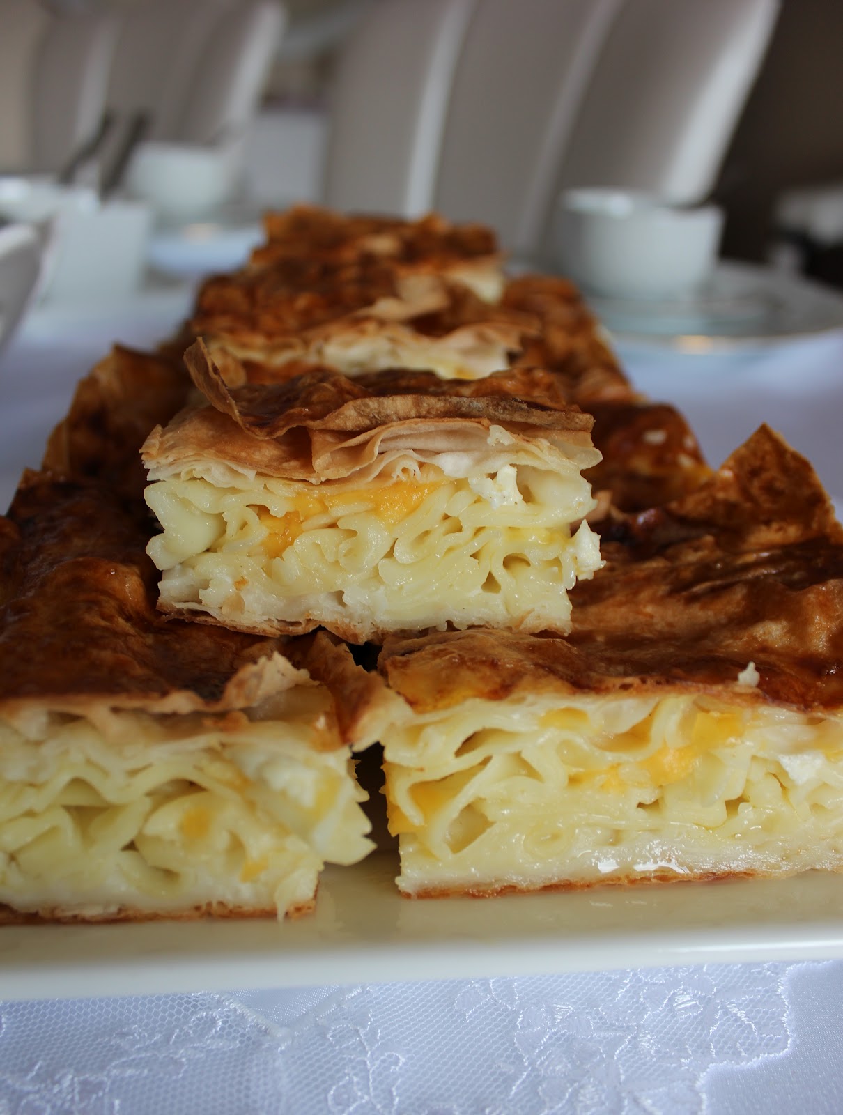 DAMLA ÇİKOLATA Makarnalı Börek (Yalancı Su Böreği)