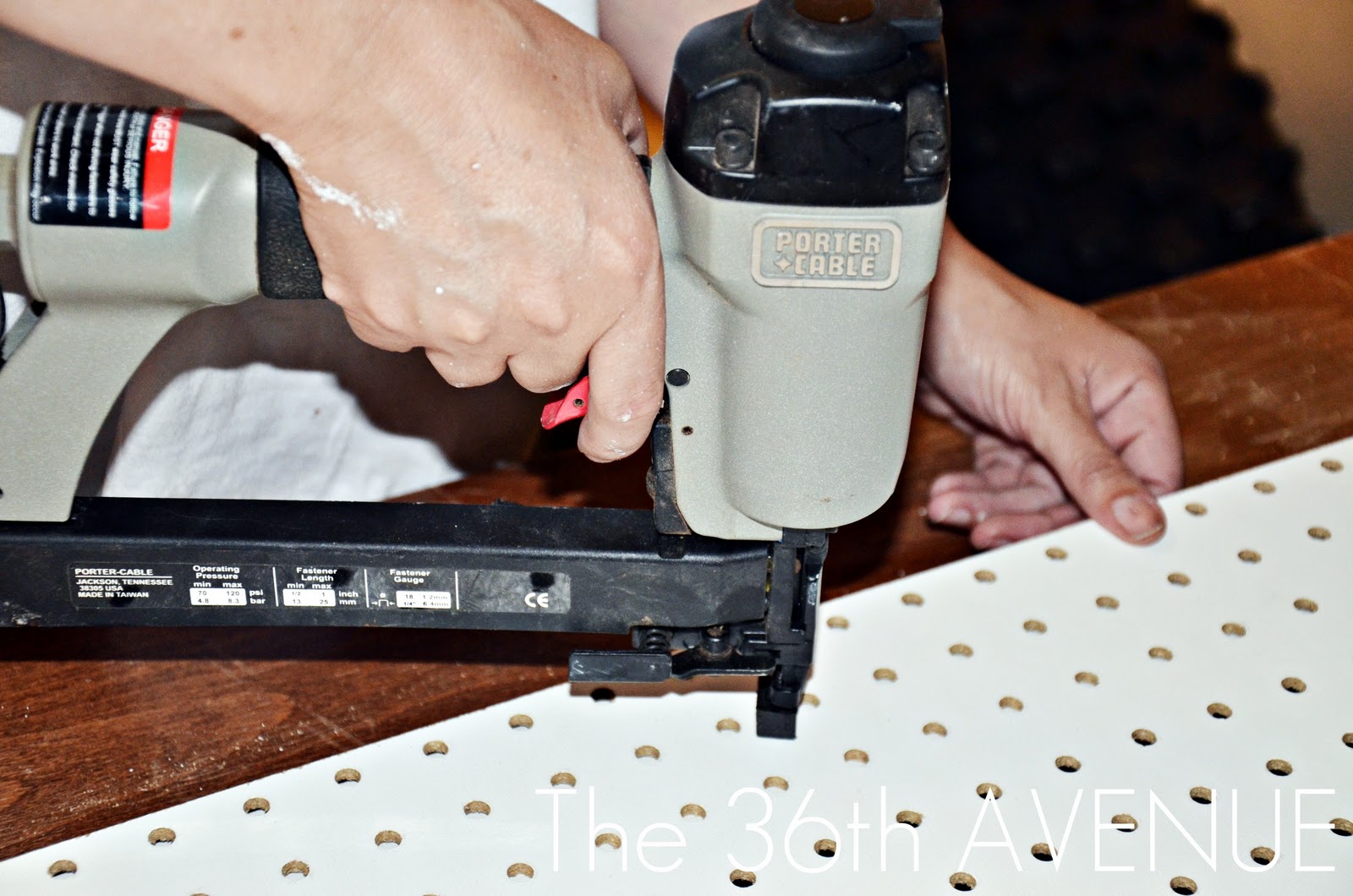 Peg Board and Accessories Station The 36th AVENUE