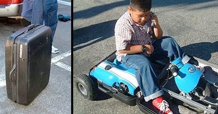 go kart suitcase