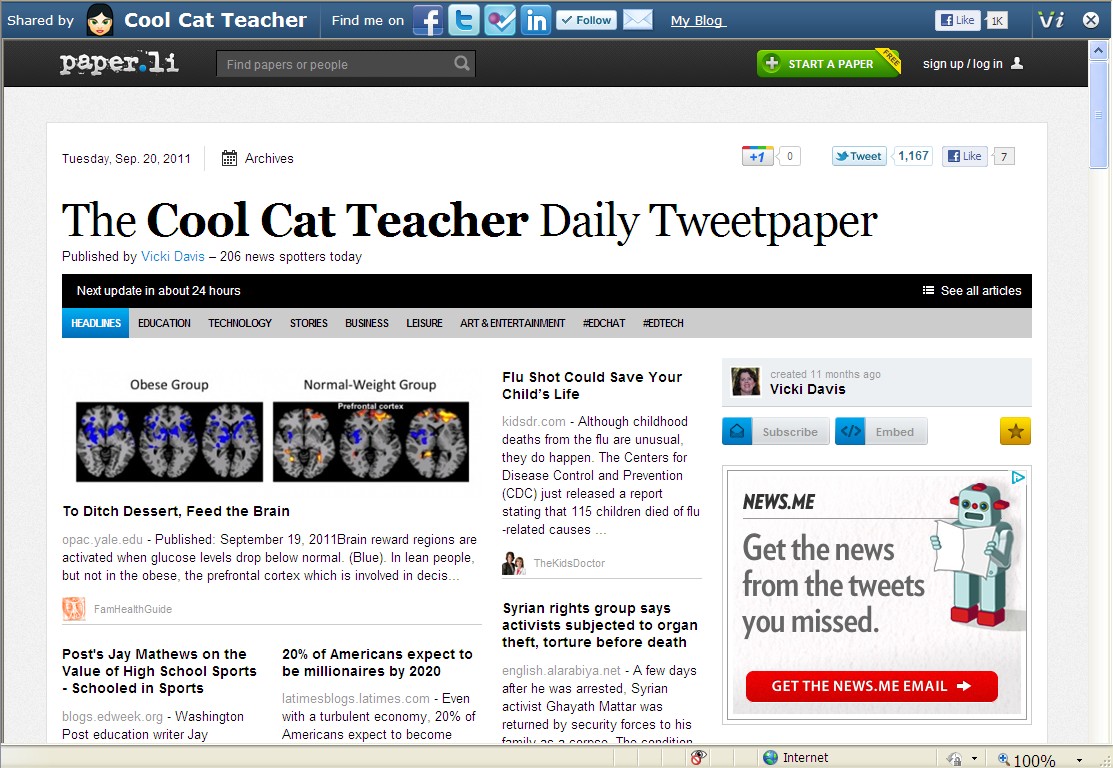 CareerTech Testing Center Paper.li Turn Your Twitter, Facebook, and RSS Feeds Into Online