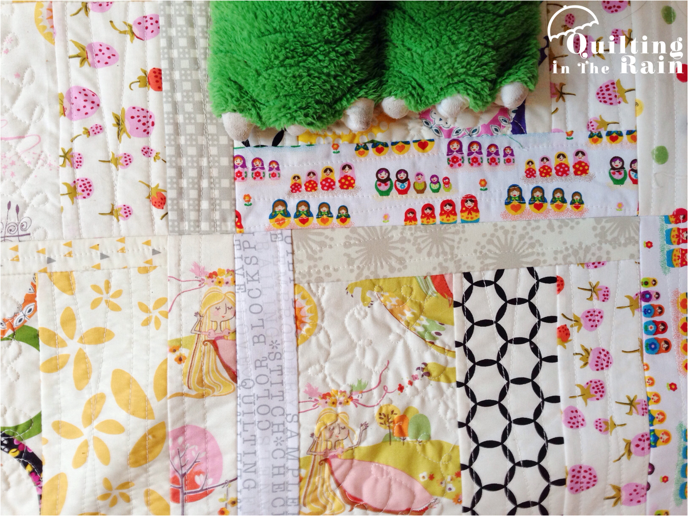 Quilt as you Go Log Cabin Quilting In The Rain