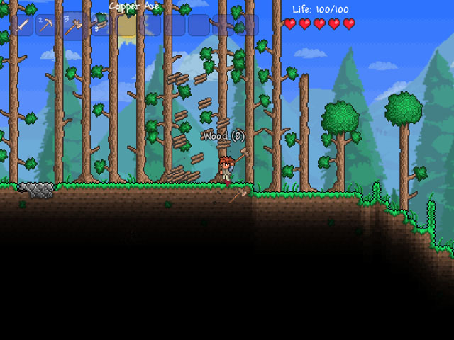 My underground Forge (Lava-powered) : Terraria