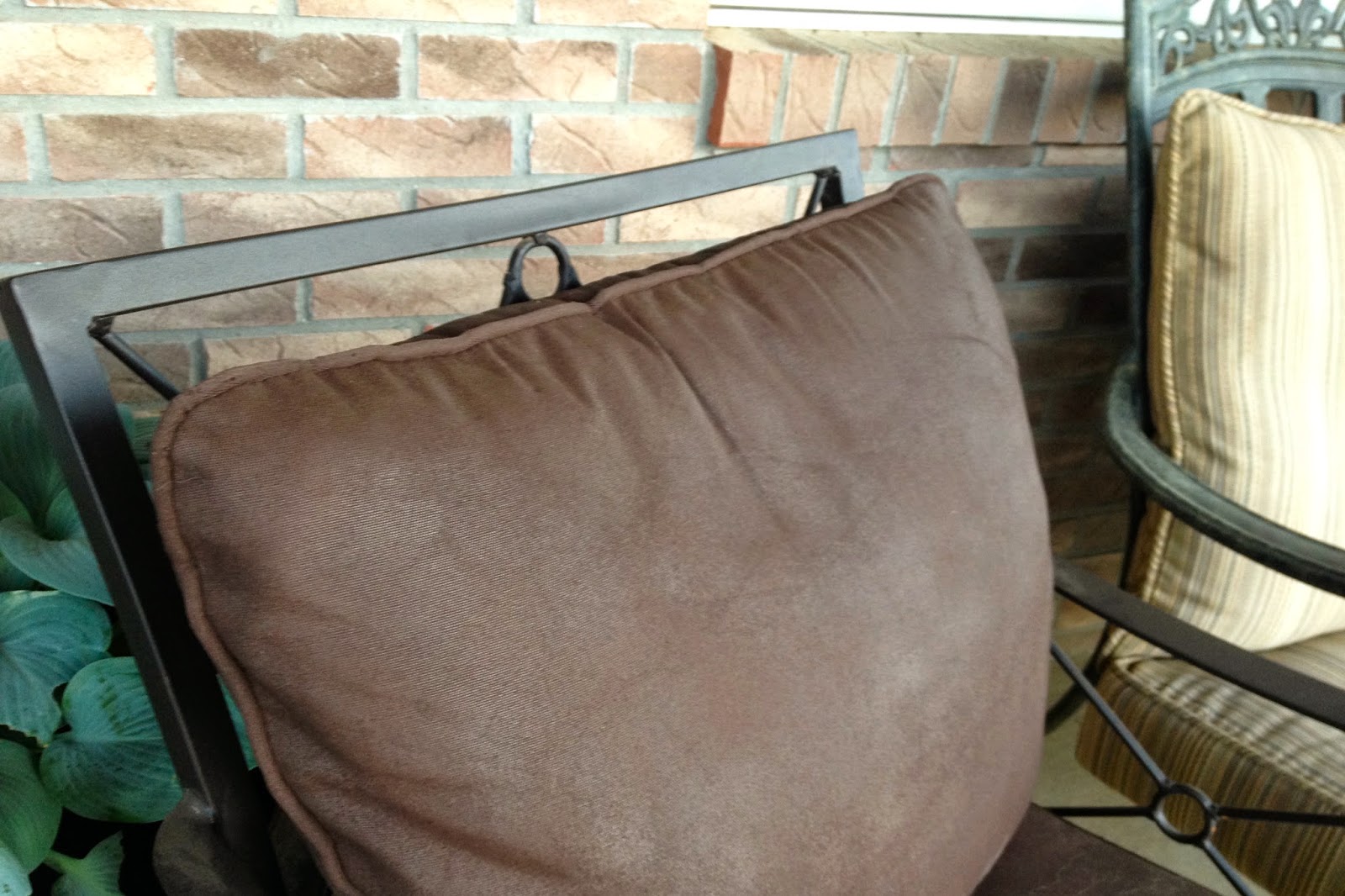DIY Why Spend More Spray painting outdoor cushions