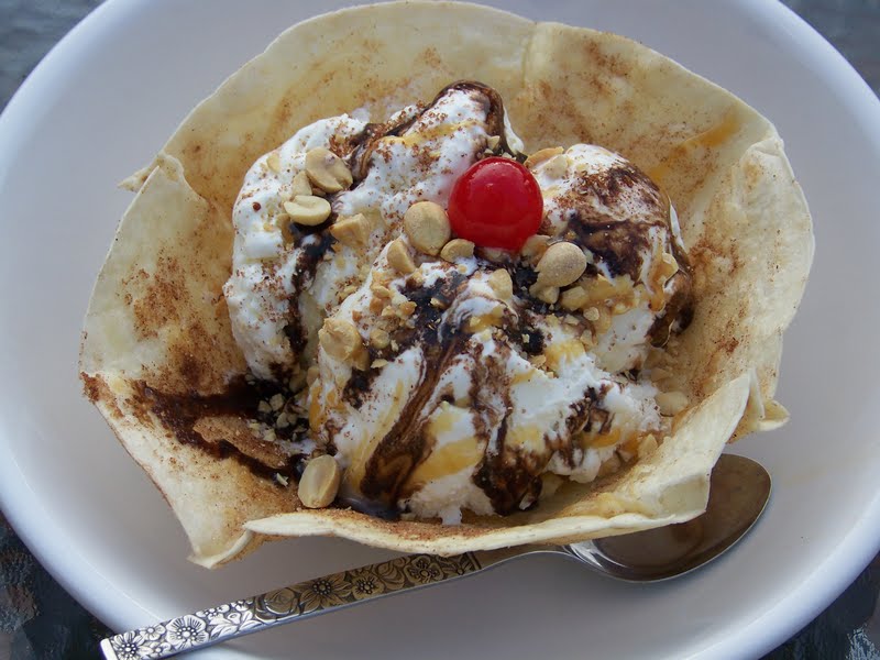 Kitchen Simmer Taco Shell Ice Cream Sundae