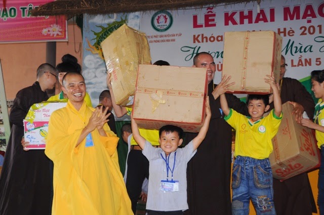 Bế mạc,khóa tu,mùa hè, chùa Hoa Khai, năm 2014