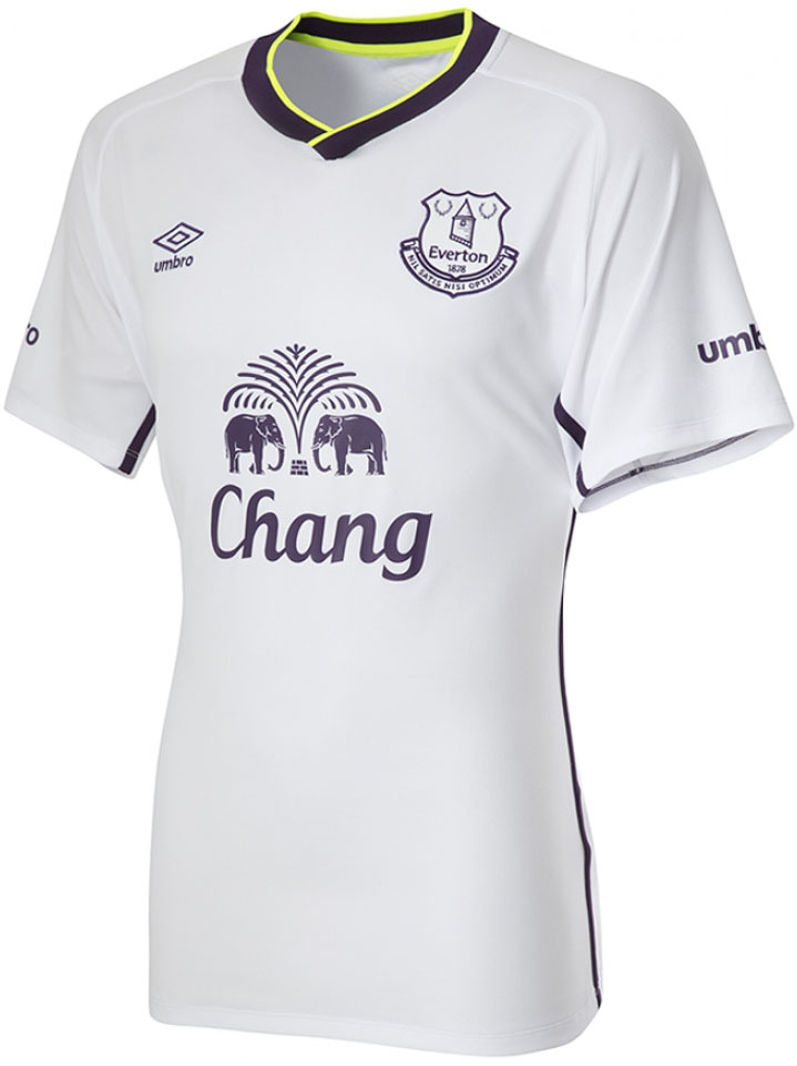 FlagWigs: The Everton EPL Away and Third Jersey Shirt Kit 2014-2015