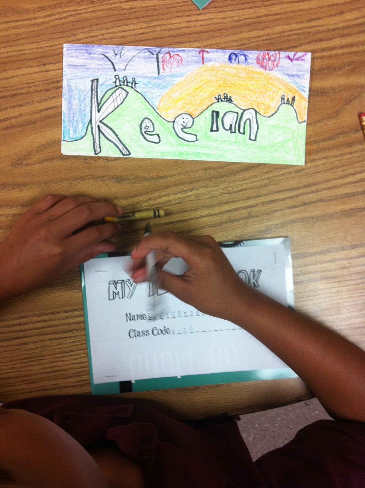 ChumleyScobey Art Room Name Tags and Idea Books