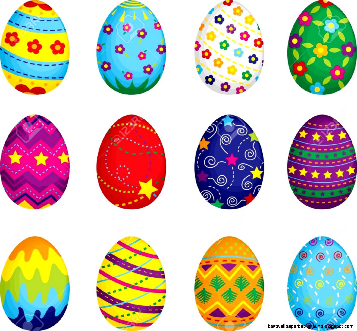 A Vector Illustration Of Colorful Easter Eggs Royalty Free A Vector Illustration Of Colorful Easter Eggs Royalty Free