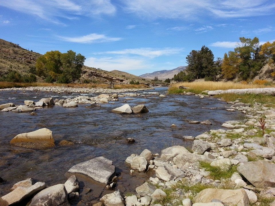 Montana Trout Fishing Gardiner River, Yellowstone Park, MT