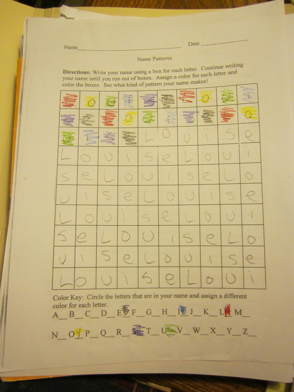 Louise Chrysanthemum Activity for the 2nd Day of School