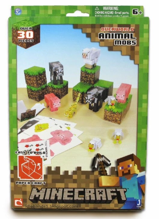  Minecraft Papercraft - Minecart Set, Over 48 Piece : Toys &  Games