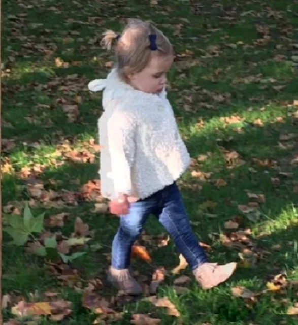 Walk in the park! - Princess Madeleine of Sweden has shared a new photo of her daughter Princess Leonore with a message on her official Facebook page