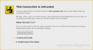 This Connection is Untrusted,Firefox,mozilla firefox,error,problem,media browser error