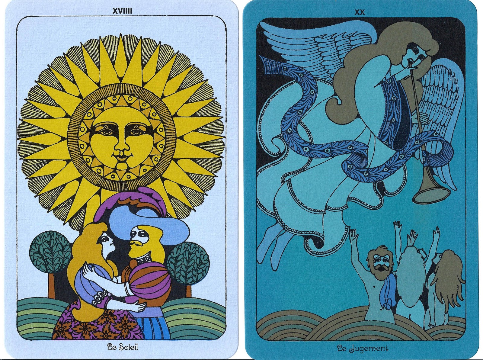Past Print Linweave Tarot deck / Brown Company / 1967
