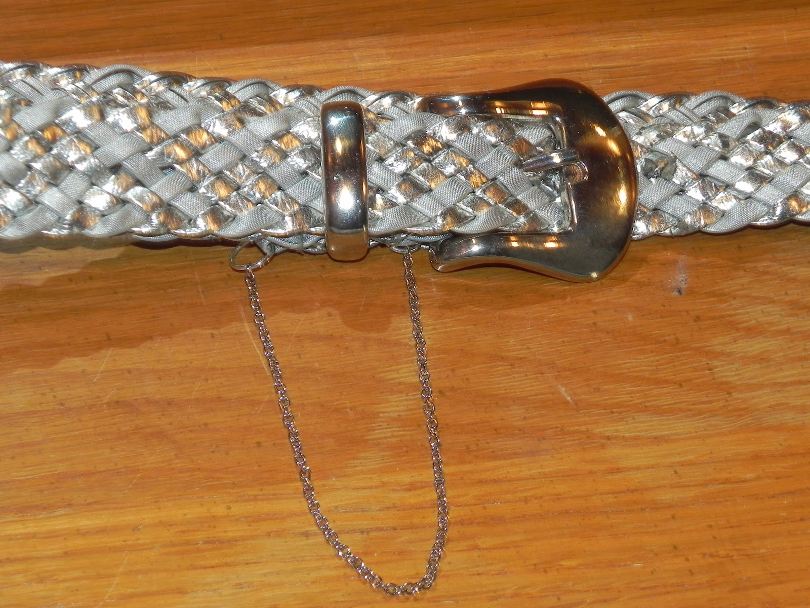 Smart n Snazzy DIY Guess Inspired Chain Accent Metallic Belt