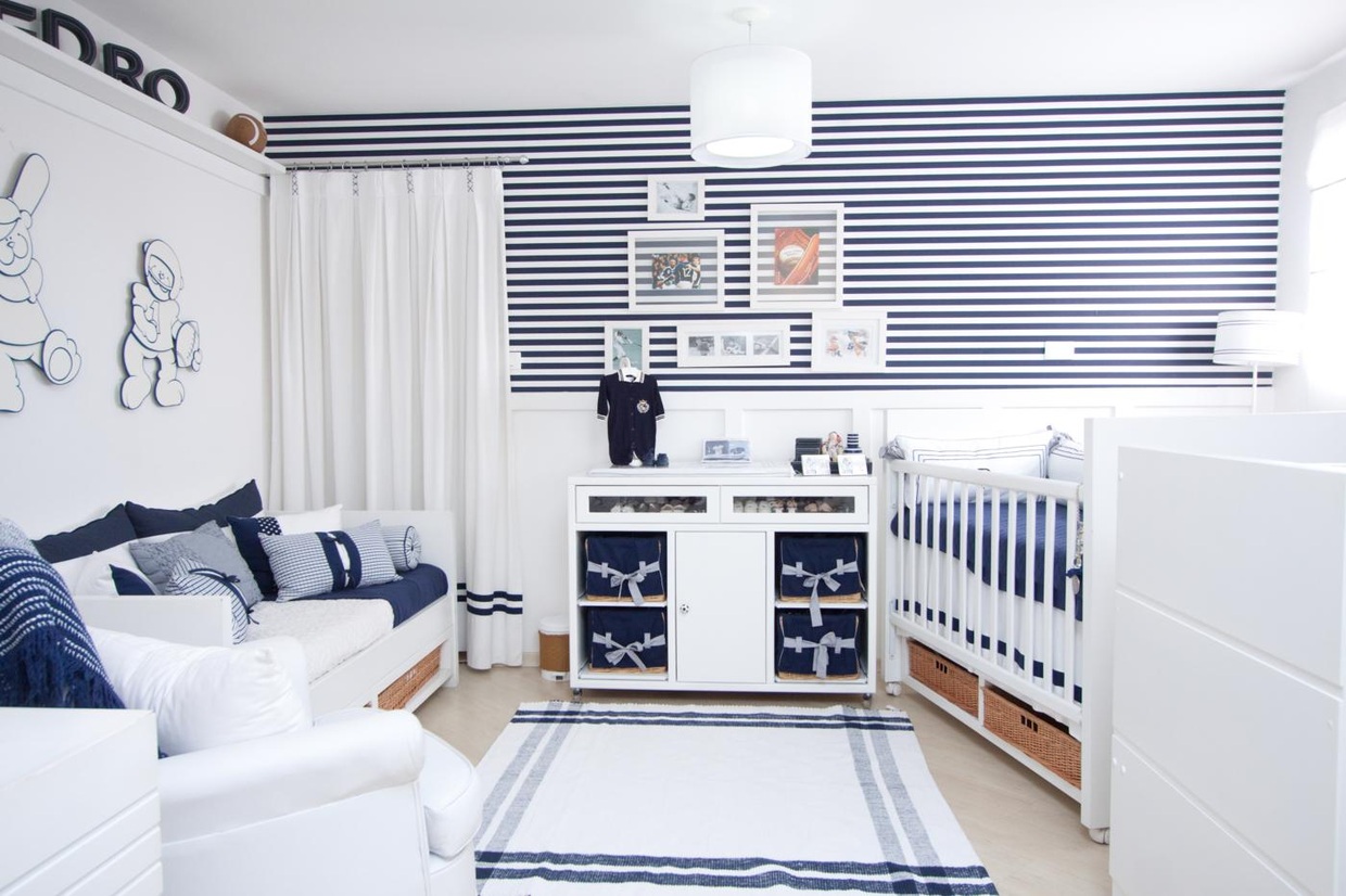 Mundinho das Mam?es Quarto de Meninos Quarto Casal Azul Marinho E Branco ~ Mundinho das Mam?es Quarto de Meninos