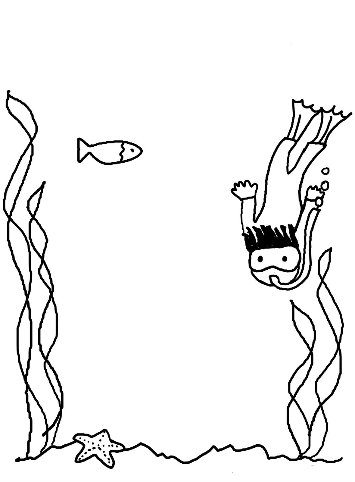 Types Of Sports Coloring Pages For Kids Diving Coloring