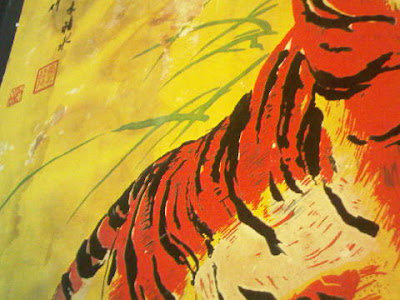 Lukisan Cina Dari Rajutan Sutra asli