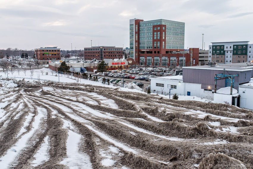 Portland, Maine March 2015 Winter Bayside Glacier future spot of Midtown Project photos by Corey Templeton