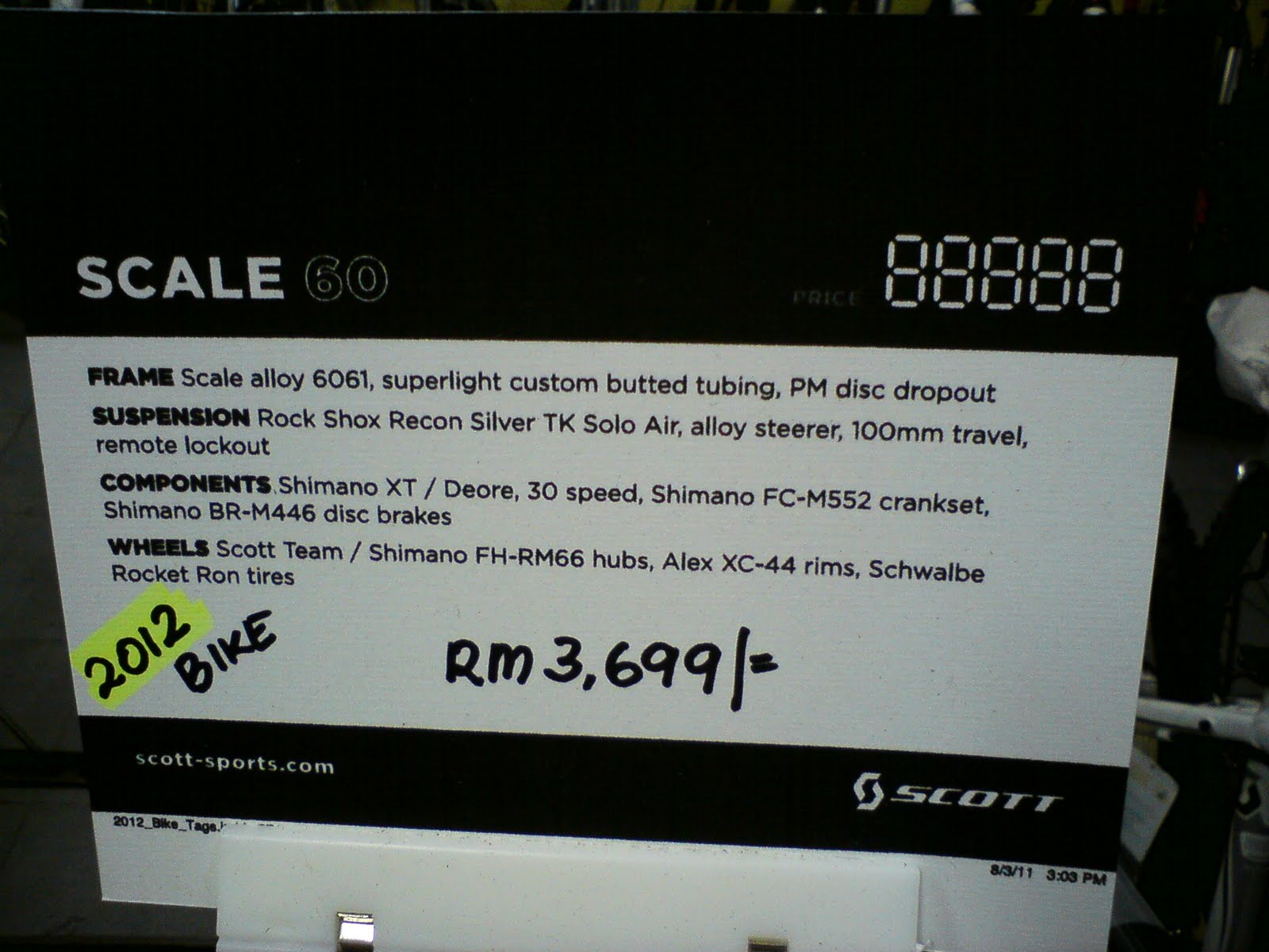 scott scale 60 price