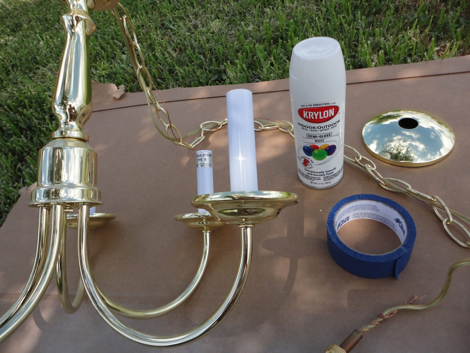 Create Inspire Be A Little Sparkle DIY Chandelier