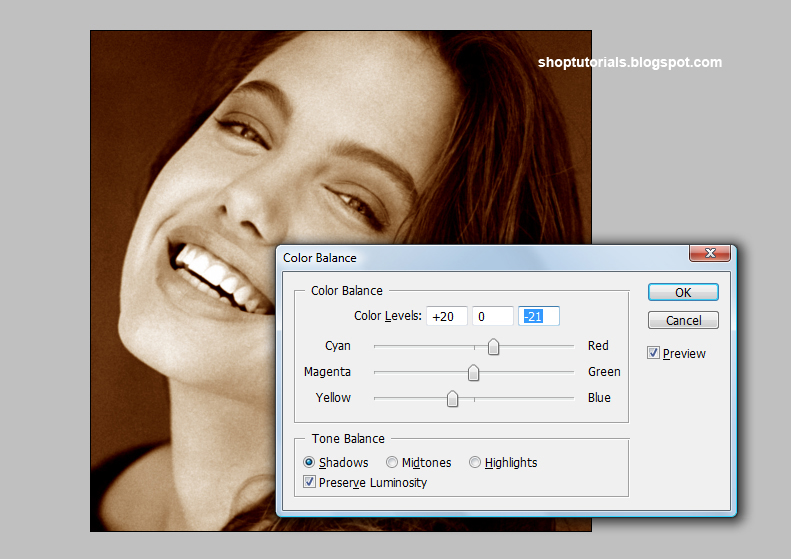Color Balance-Shadows Color Balance-Shadows