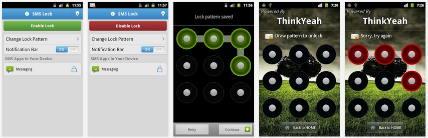 SMS Locker Cara Menyembunyikan Pesan Teks SMS Dengan Kunci Android