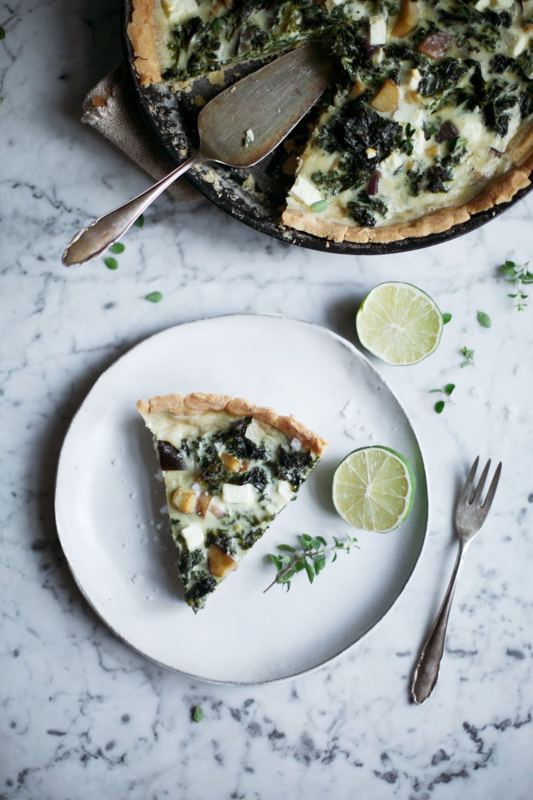 glutenfree kale quiche with mushrooms & coconut milk Our Food Stories