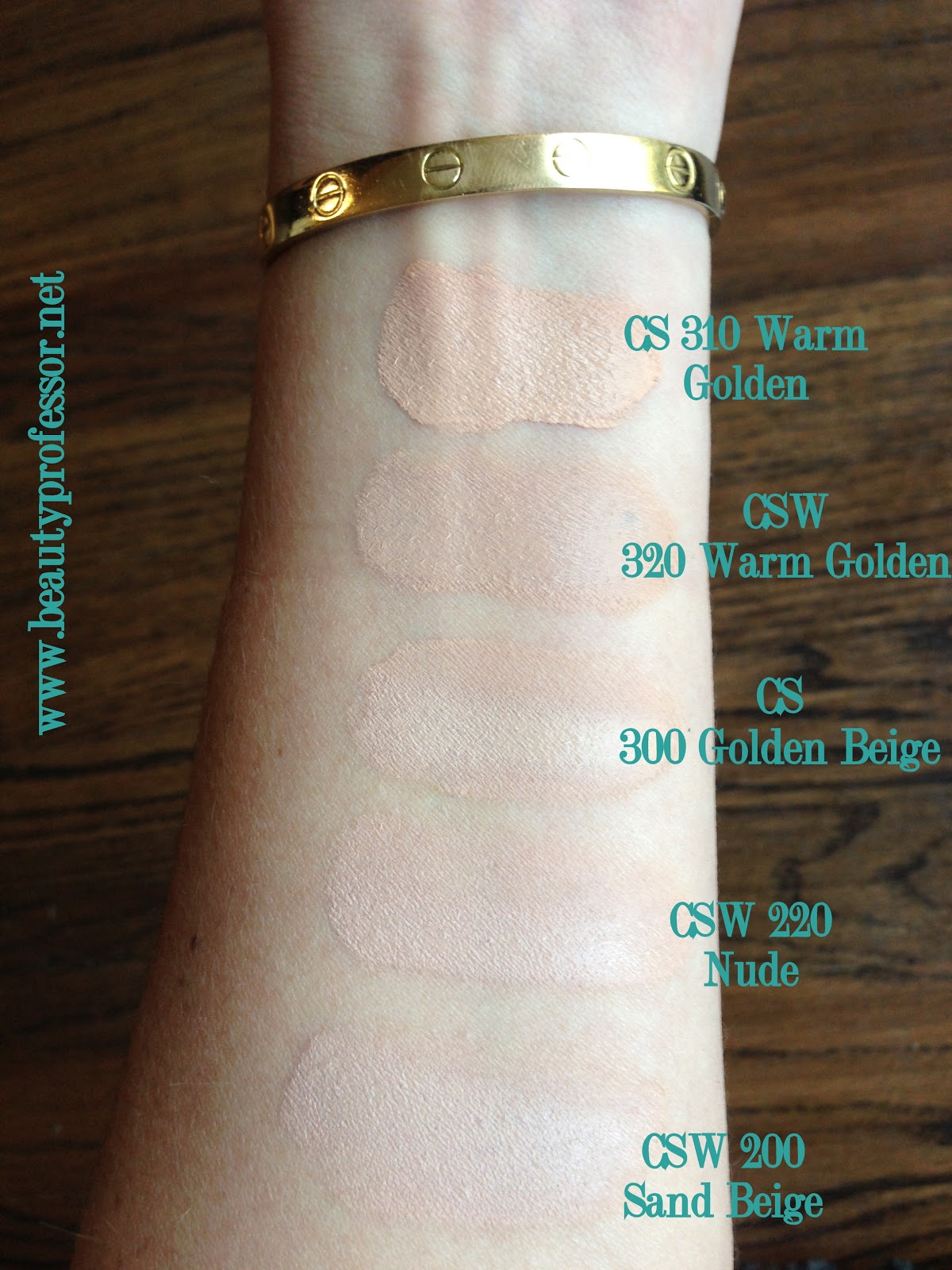 Colorstay Foundation Color Chart