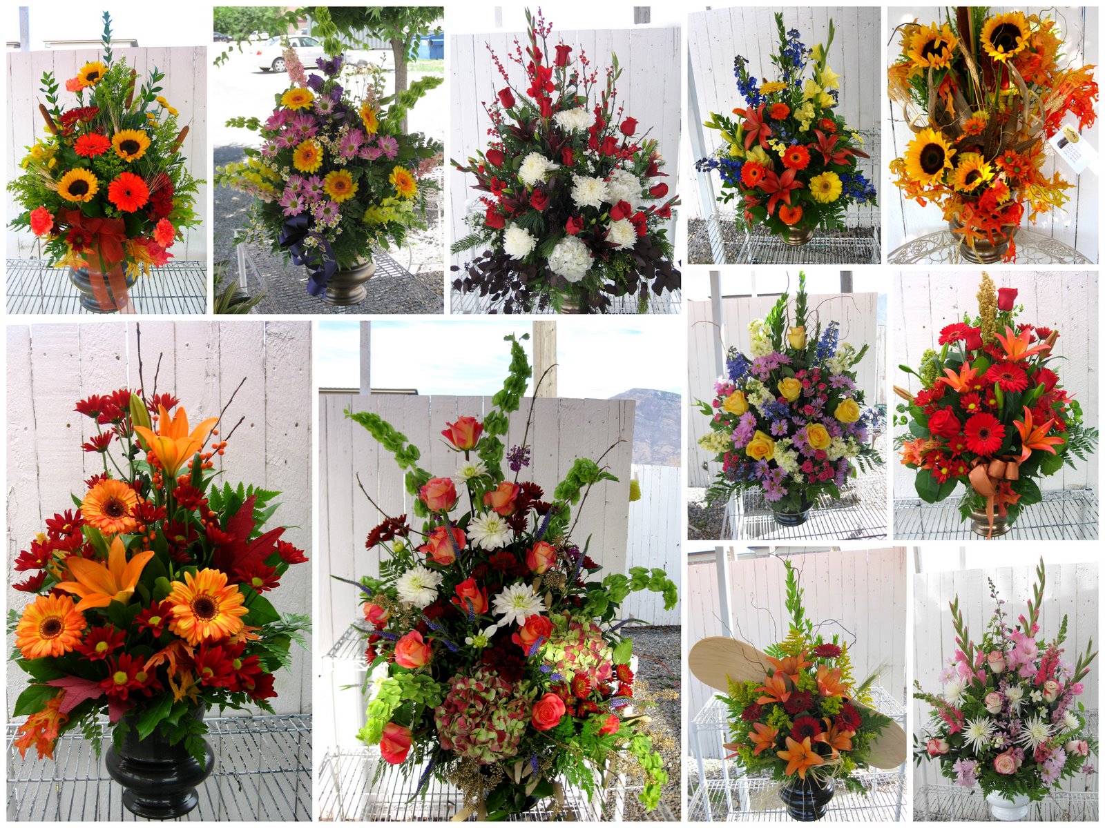 Funerals by Just Because Flowers and Gifts Urn Arrangements