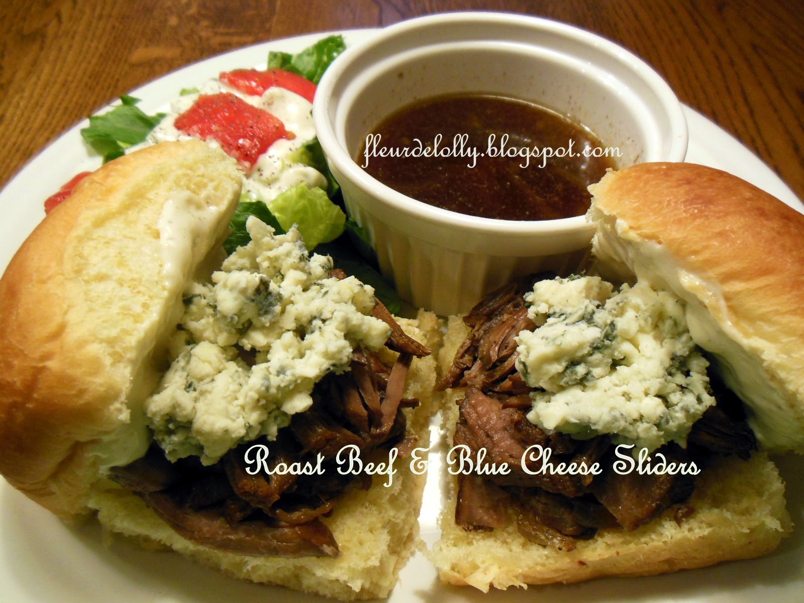 Fleur de Lolly Slow Cooked Beef and Blue Cheese Sliders with