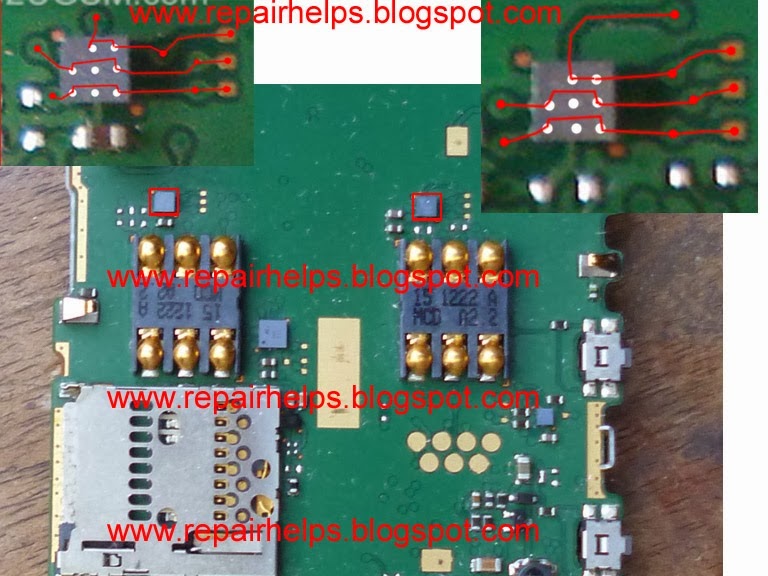 Nokia x1-01 sim problem jumper solution circuit diagram nokia c1 01 