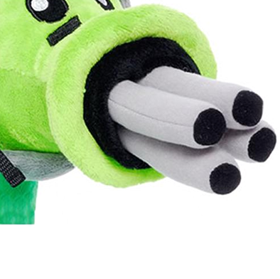 Plants Vs Zombies Gatling Pea Plush Toy 12/'/' Tall