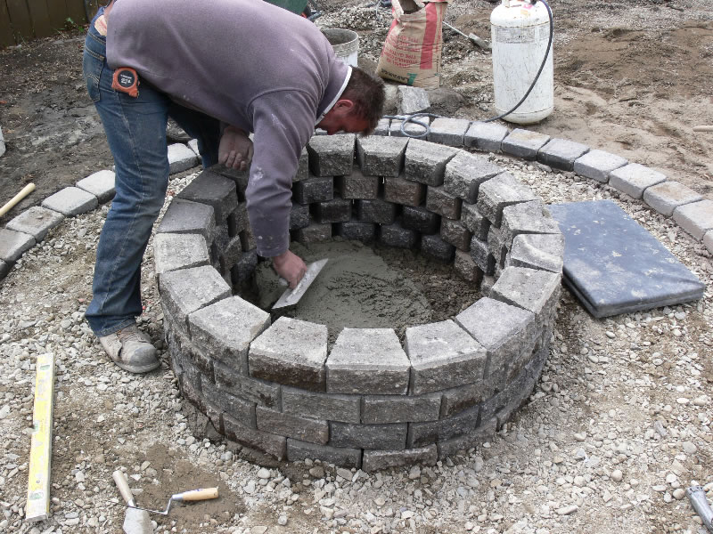 Spring Preview #2 - Fire Pit and Patio Wall | All Apple All Day