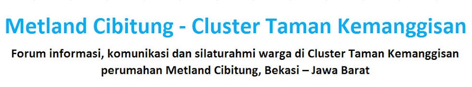 Metland Cibitung - Cluster Taman Kemanggisan