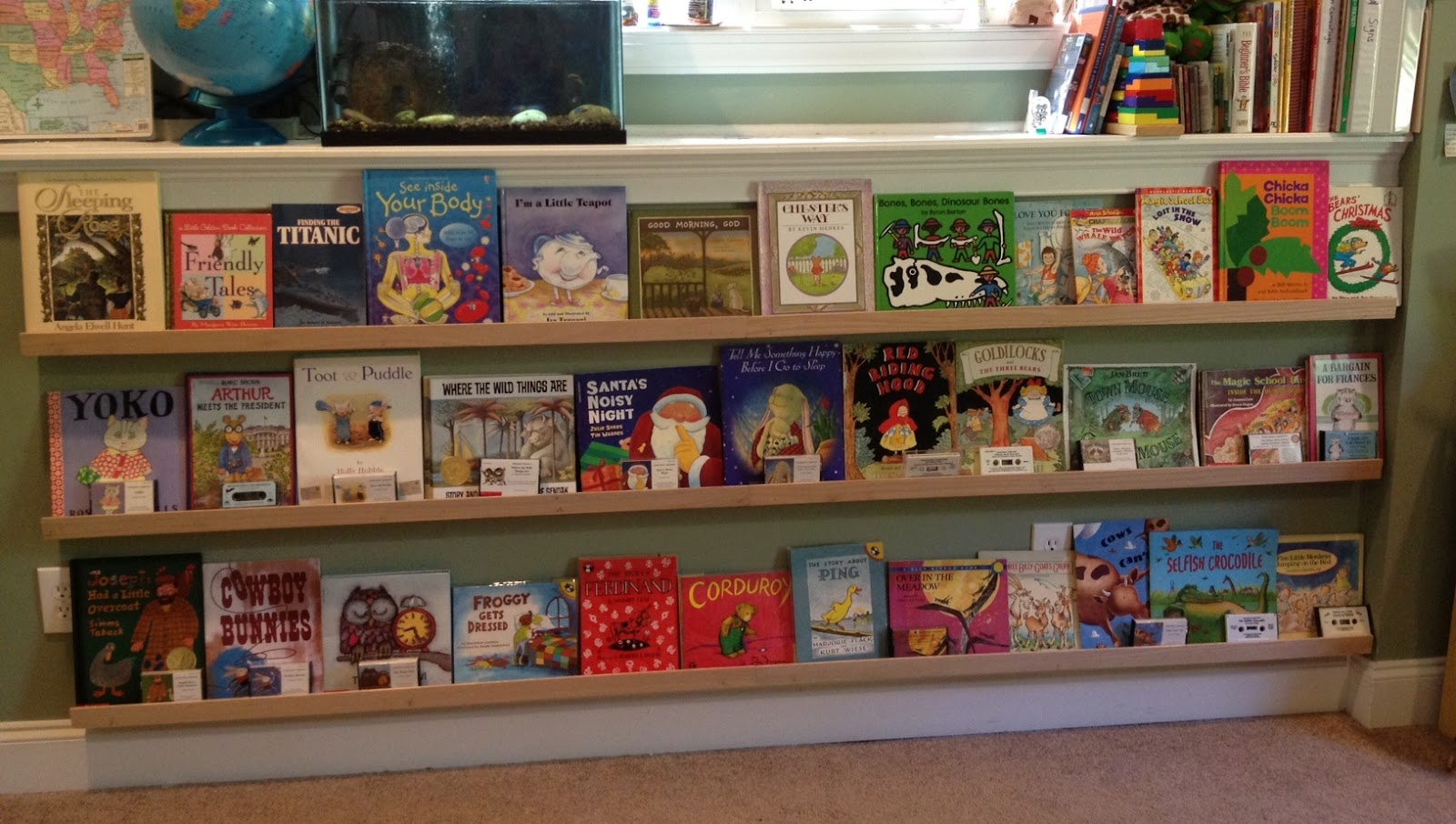 Homeschooling 3 Our New Bookshelves
