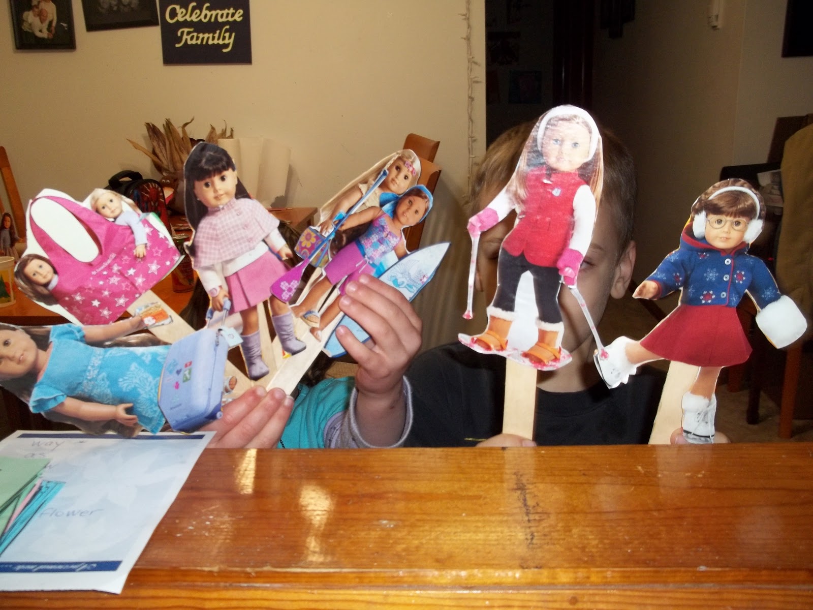 Heartfelt Balance Handmade Life American Girl Doll Stick Puppets Upcycle Project with Cereal