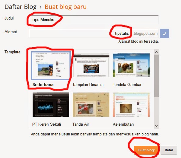 Cara membuat blog secara gratis