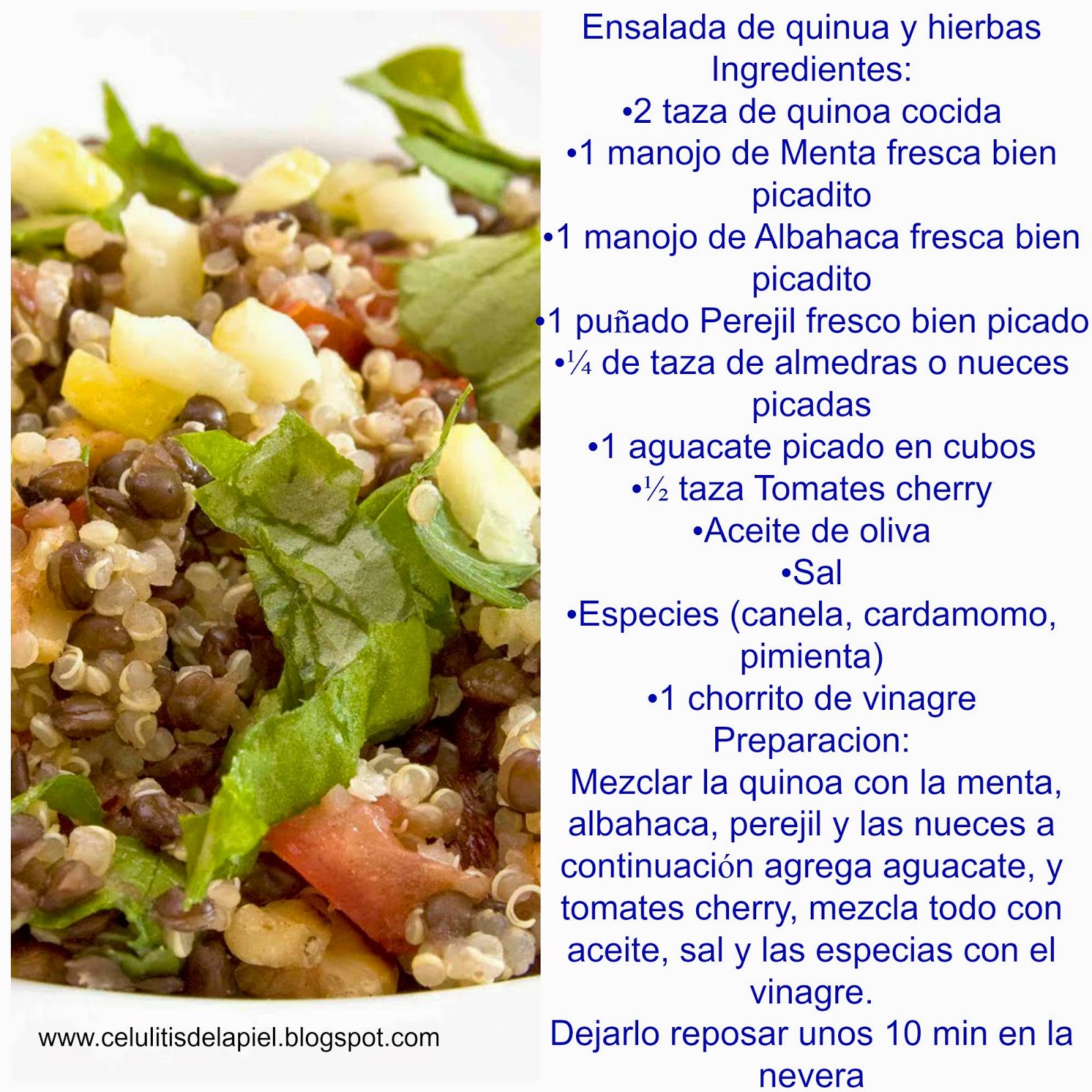 LA QUINOA Y SUS BENEFICIOS CELULITIS Y MUCHO MAS
