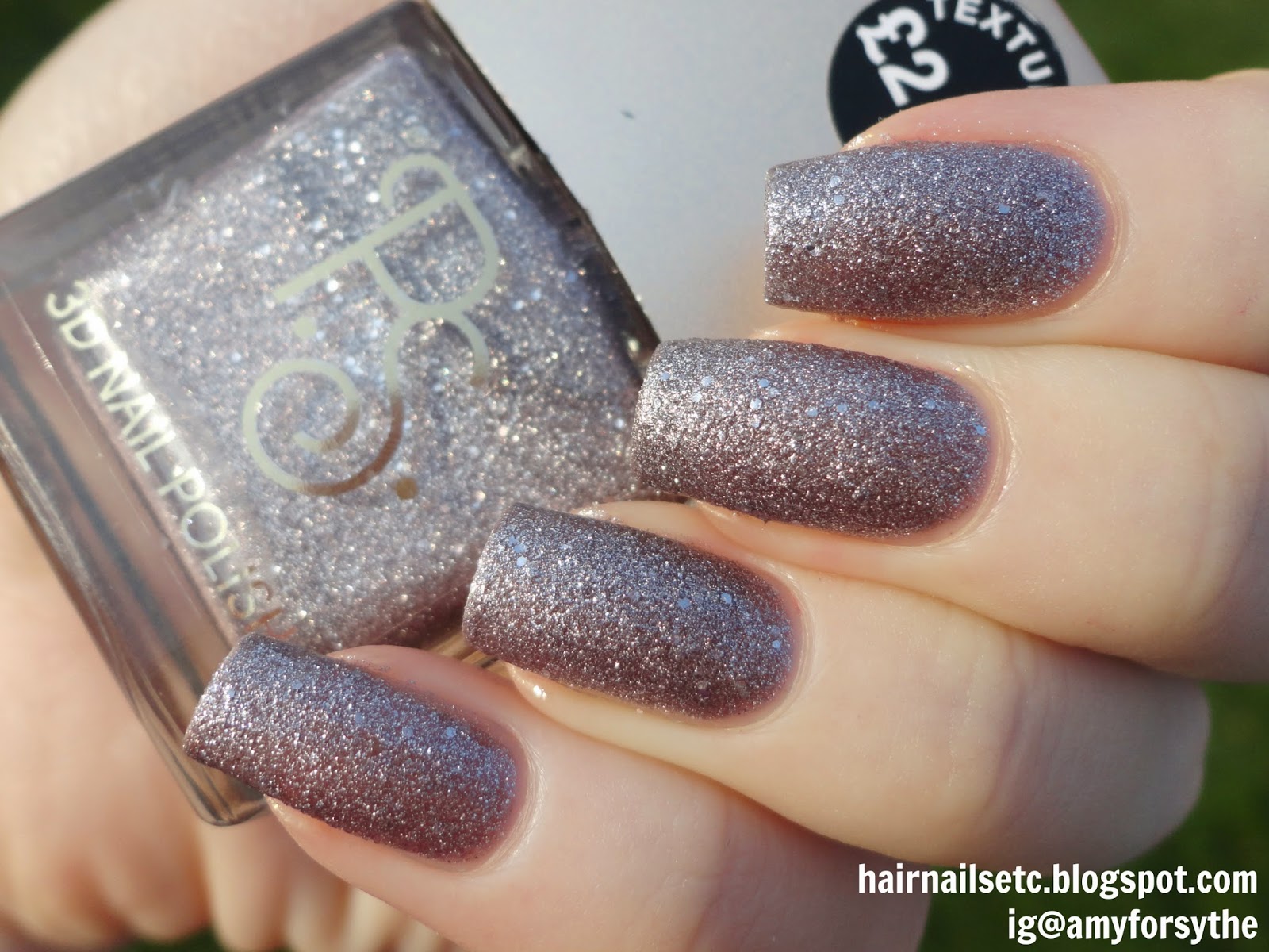 Primark PS 3D Texture Nail Polishes Swatches and Review Grey Silver 