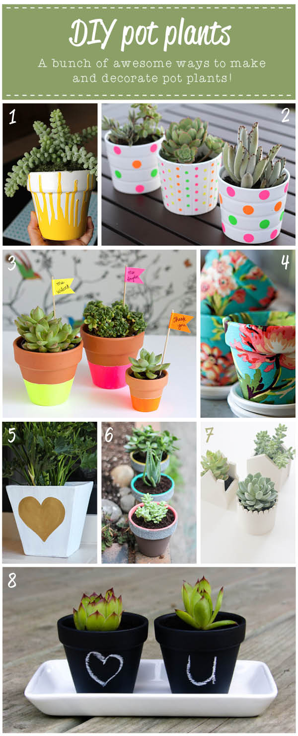 Crafted Pot plant DIY ideas