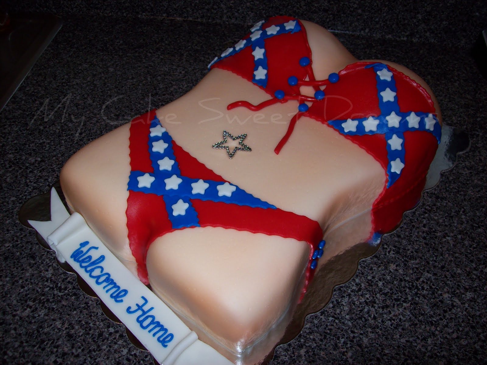 cake pops recipe for bridal shower Rebel Flag Bikini Cake
